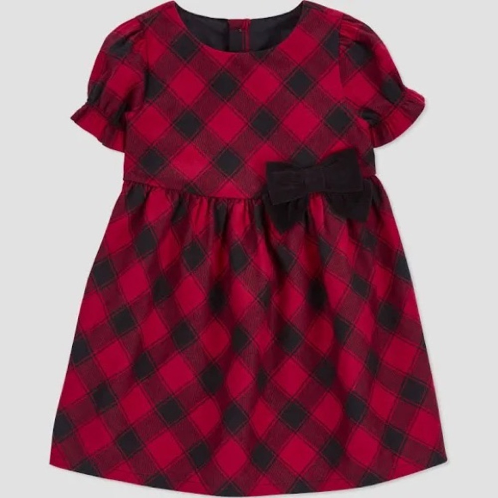 Carters Just One You Baby Girl Plaid Dress with Bow
